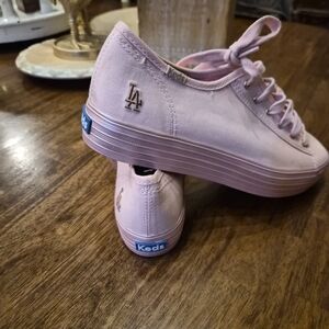 Keds Pink Canvas Sneakers Brand New